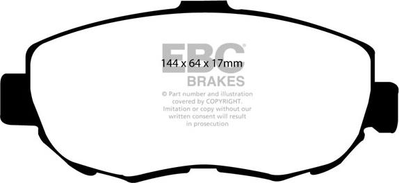 EBC Brakes DP1223 - Jarrupala, levyjarru inparts.fi