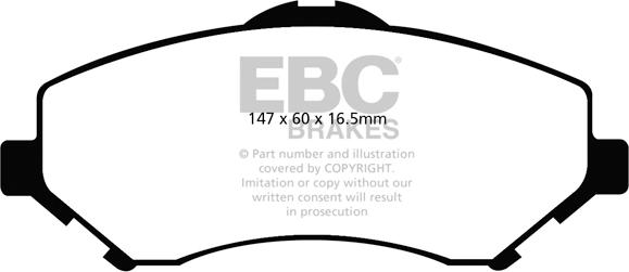 EBC Brakes DP61798 - Jarrupala, levyjarru inparts.fi