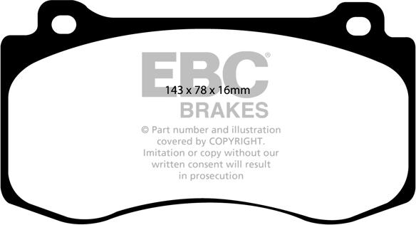 EBC Brakes DP41764R - Jarrupala, levyjarru inparts.fi