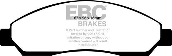 EBC Brakes DP41705R - Jarrupala, levyjarru inparts.fi