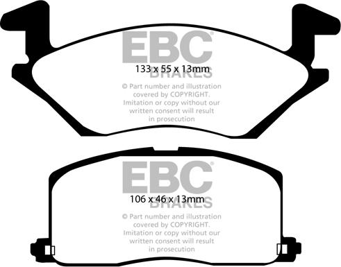 EBC Brakes DP879 - Jarrupala, levyjarru inparts.fi