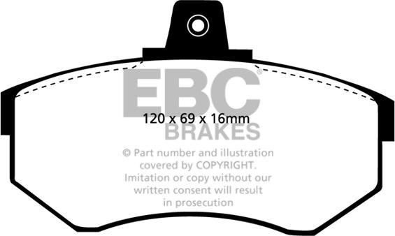 EBC Brakes DP3692 - Jarrupala, levyjarru inparts.fi