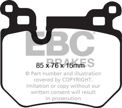 EBC Brakes DP81996RP1 - Teho-jarrupalasarja inparts.fi