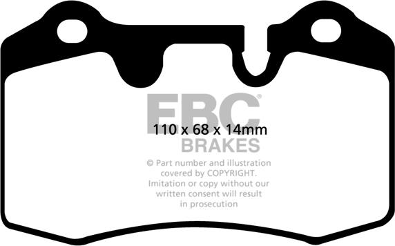 EBC Brakes DP41909R - Jarrupala, levyjarru inparts.fi