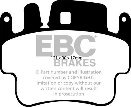 EBC Brakes DP51514NDX - Jarrupala, levyjarru inparts.fi