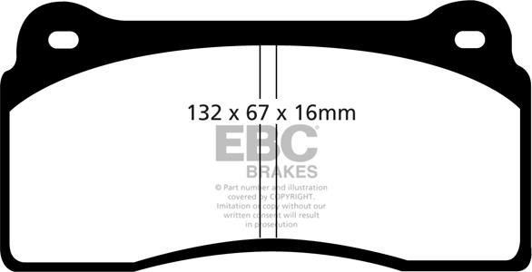 EBC Brakes DP41110R - Jarrupala, levyjarru inparts.fi