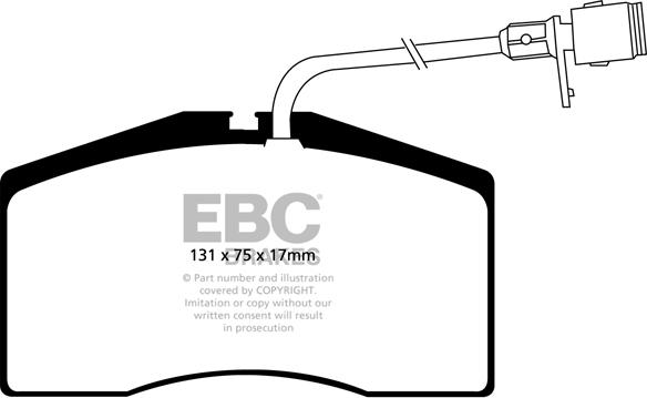 EBC Brakes DP31327C - Jarrupala, levyjarru inparts.fi