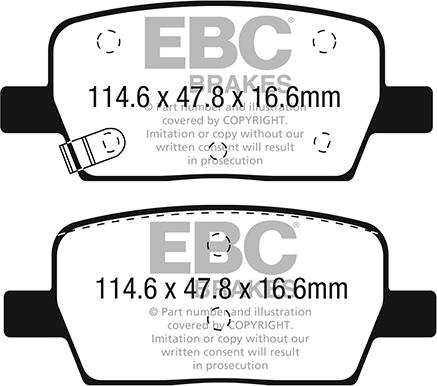 EBC Brakes DP43064R - Jarrupala, levyjarru inparts.fi