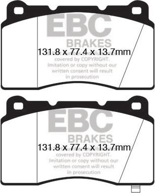 EBC Brakes DP42147R - Jarrupala, levyjarru inparts.fi