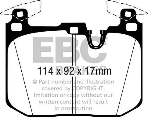 EBC Brakes DP52360NDX - Jarrupala, levyjarru inparts.fi