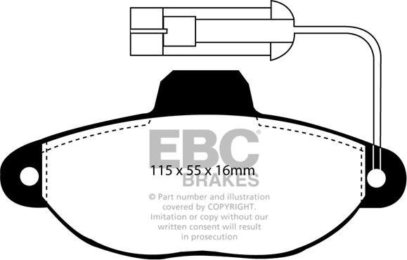 EBC Brakes DP2945 - Jarrupala, levyjarru inparts.fi