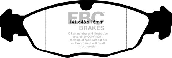 EBC Brakes DP4940R - Jarrupala, levyjarru inparts.fi