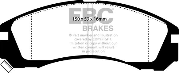 EBC Brakes DP5954NDX - Jarrupala, levyjarru inparts.fi