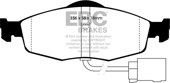 EBC Brakes DP4955R - Jarrupala, levyjarru inparts.fi