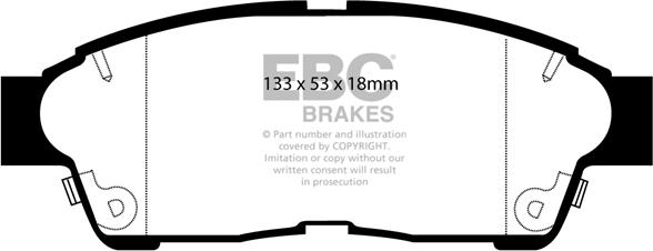 EBC Brakes DP2964 - Jarrupala, levyjarru inparts.fi