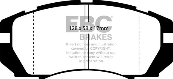 EBC Brakes DP5966NDX - Jarrupala, levyjarru inparts.fi