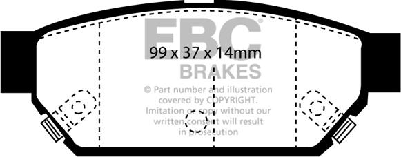 EBC Brakes DP2986 - Jarrupala, levyjarru inparts.fi