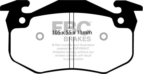 EBC Brakes DP9983 - Jarrupala, levyjarru inparts.fi