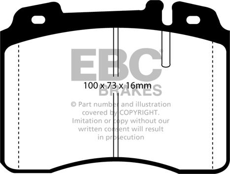 EBC Brakes DP927/2 - Jarrupala, levyjarru inparts.fi