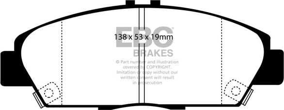 EBC Brakes DP975 - Jarrupala, levyjarru inparts.fi