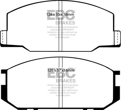 EBC Brakes DP3456C - Jarrupala, levyjarru inparts.fi