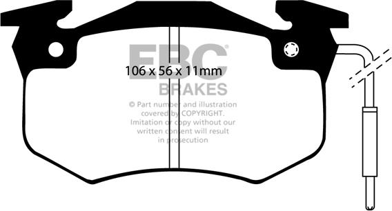 EBC Brakes DP4458/2R - Jarrupala, levyjarru inparts.fi