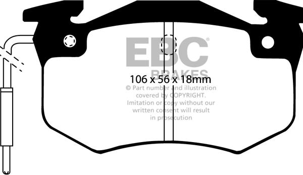 EBC Brakes DP458 - Jarrupala, levyjarru inparts.fi