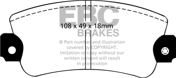 EBC Brakes DP2485 - Jarrupala, levyjarru inparts.fi