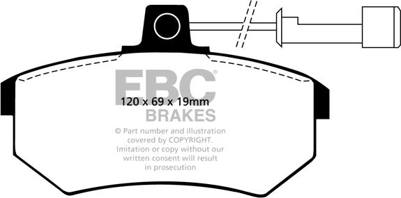 EBC Brakes DP2486 - Jarrupala, levyjarru inparts.fi