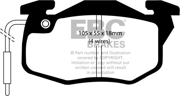 EBC Brakes DP5454 - Jarrupala, levyjarru inparts.fi