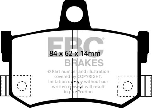 EBC Brakes DP6622 - Jarrupala, levyjarru inparts.fi