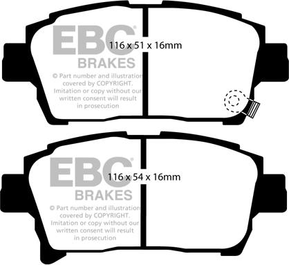 EBC Brakes DP21459 - Jarrupala, levyjarru inparts.fi