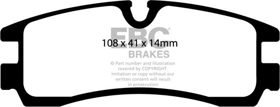 EBC Brakes DP21621/2 - Jarrupala, levyjarru inparts.fi