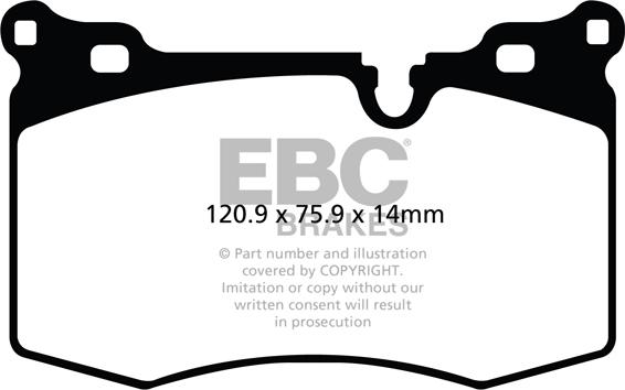 EBC Brakes DP51854NDX - Jarrupala, levyjarru inparts.fi