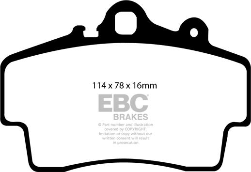 EBC Brakes DP41207R - Jarrupala, levyjarru inparts.fi