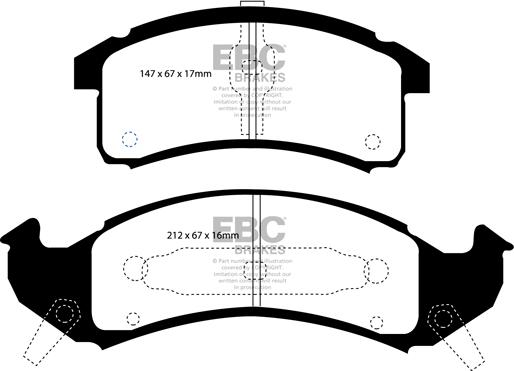 EBC Brakes DP31271C - Jarrupala, levyjarru inparts.fi