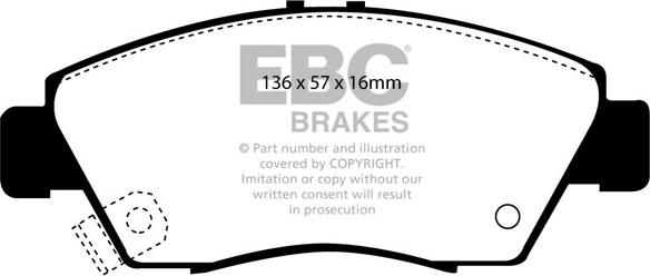 EBC Brakes DP2891 - Jarrupala, levyjarru inparts.fi