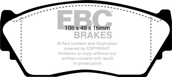 EBC Brakes DP2892 - Jarrupala, levyjarru inparts.fi