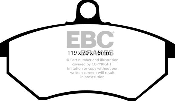 EBC Brakes DP2841 - Jarrupala, levyjarru inparts.fi