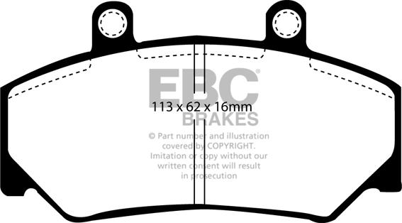 EBC Brakes DP2800 - Jarrupala, levyjarru inparts.fi