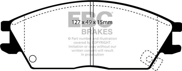 EBC Brakes DP2803 - Jarrupala, levyjarru inparts.fi