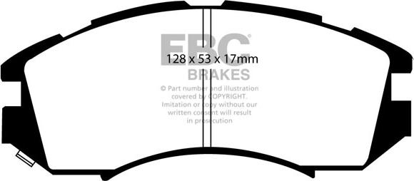 EBC Brakes DP819 - Jarrupala, levyjarru inparts.fi