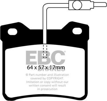 EBC Brakes DP816 - Jarrupala, levyjarru inparts.fi