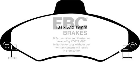 EBC Brakes DP2837/2 - Jarrupala, levyjarru inparts.fi