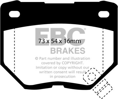 EBC Brakes DP3826C - Jarrupala, levyjarru inparts.fi