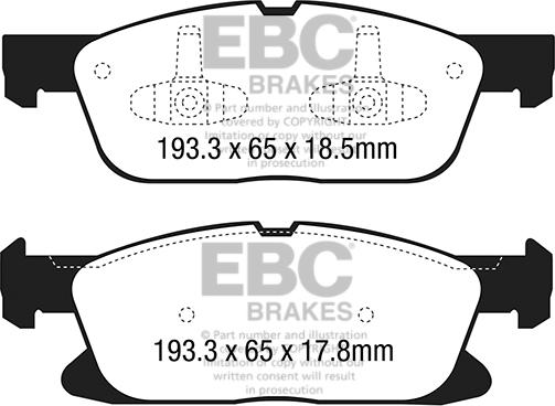 EBC Brakes DP43046R - Jarrupala, levyjarru inparts.fi