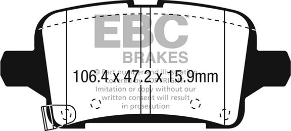 EBC Brakes DP43074R - Jarrupala, levyjarru inparts.fi