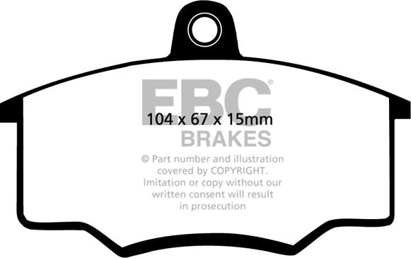 EBC Brakes DP310/2 - Jarrupala, levyjarru inparts.fi