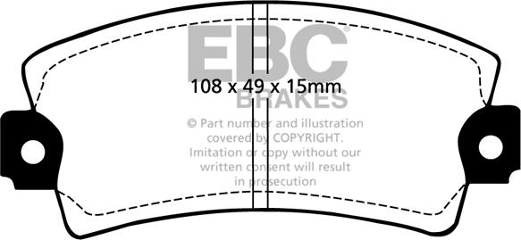 EBC Brakes DP2317 - Jarrupala, levyjarru inparts.fi