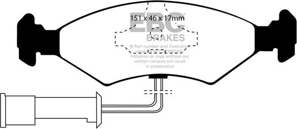 EBC Brakes DP389 - Jarrupala, levyjarru inparts.fi